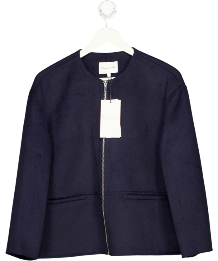 PHASE EIGHT Navy Blue Georgie Wool Jacket UK S