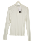 LAST SEVEN DAYS Bone White Long Sleeve Henley T-shirt UK L