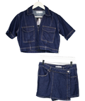 ZARA Blue Denim Two Piece UK S