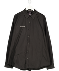 PROJECT G/R Black 3 Way Twisted Oversized Button Up Shirt UK M