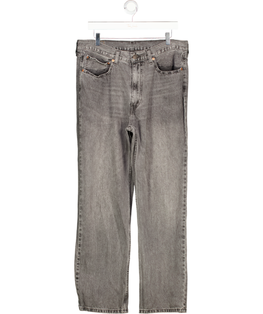LEVI'S Grey Ewash 565 Loose Straight Fit Jeans L32 W34