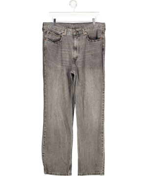 LEVI'S Grey Ewash 565 Loose Straight Fit Jeans L32 W34