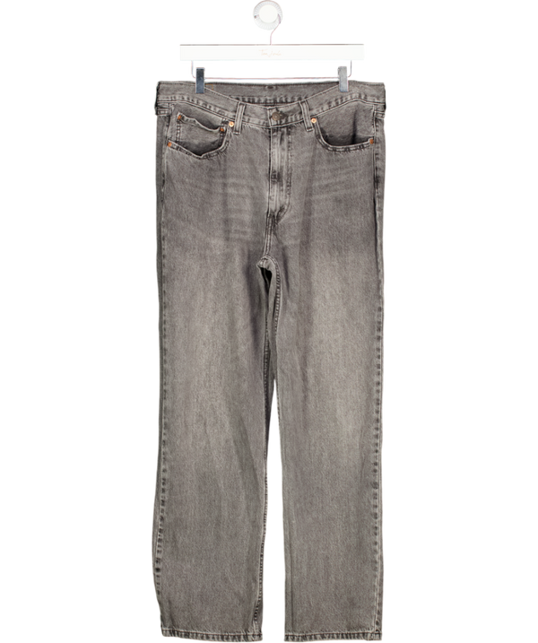 LEVI'S Grey Ewash 565 Loose Straight Fit Jeans L32 W34