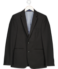 Burton Black Stretch Skinny Fit Suit Jacket UK 36" CHEST