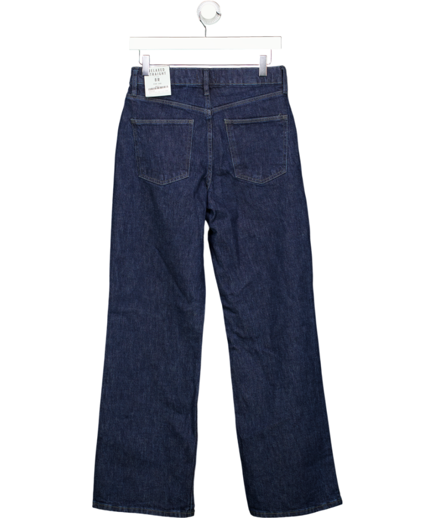RIVER ISLAND Blue Relaxed Straight Jeans UK 8