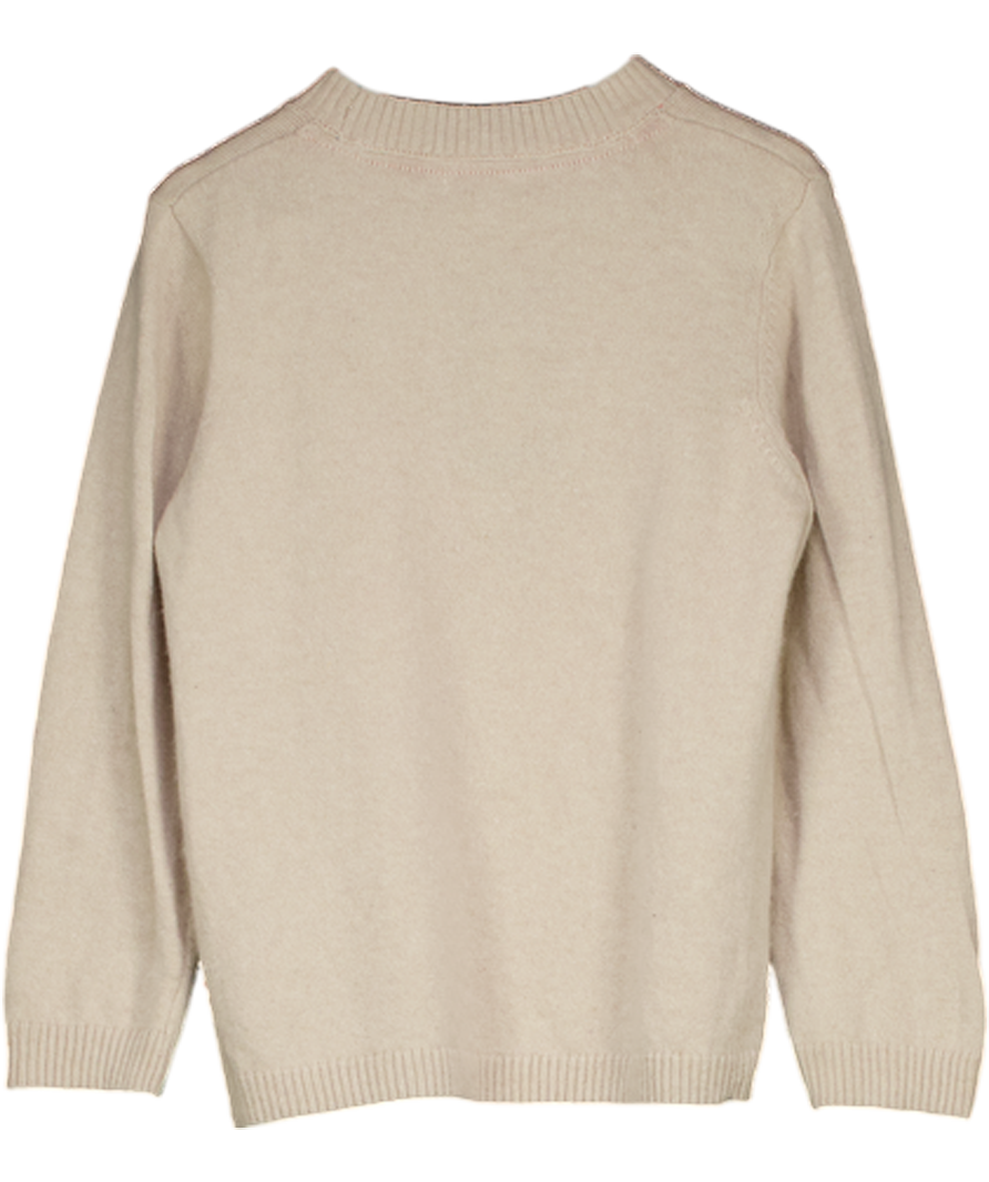 BEATRICE & GEORGE Beige Kings Guard Bear Cashmere Blend Sweater 5 Years