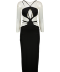 MESHKI Black Cut Out Maxi Dress UK S