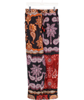 FARM RIO Black Paisley Print Sweet Mermaids Trousers With Beaded Drawstring UK S