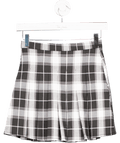 Edikted Black Check Mini Skirt UK XS - Reliked