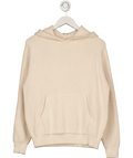 edikted Cream Wynter Knitted Hoodie UK S - Reliked
