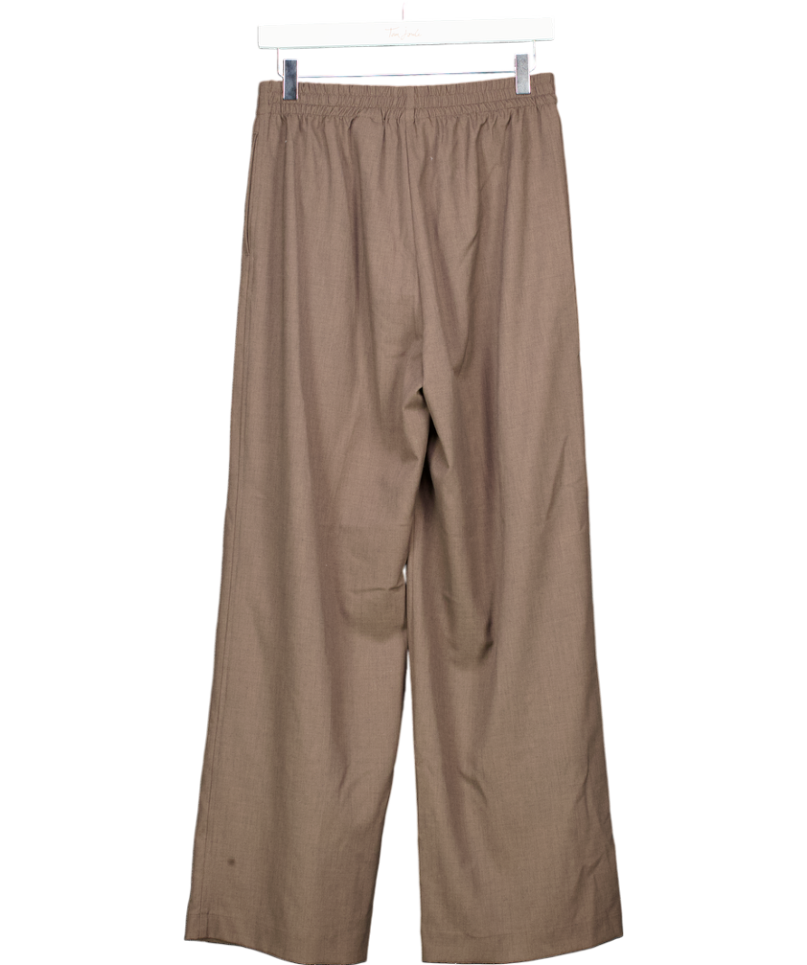 H&M Brown Wide Leg Trousers UK S