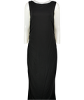 T/ALA Black Double Layer Jersey Lounge Dress UK XXXL