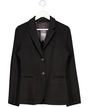 Joseph Black Double Faced Wool & Cashmere Blend Single Breasted Blazer UK 8