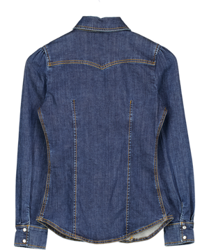 RED VALENTINO Blue Denim Fitted Shirt It38 UK 6