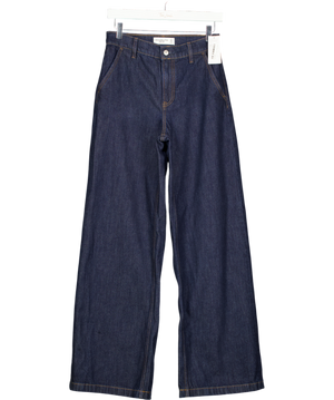 Abercrombie & Fitch Blue High Rise Wide Leg Jean W25