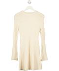 FRIENDS LIKE THESE  Cream Cable Knit Fit & Flare Mini Dress UK 10