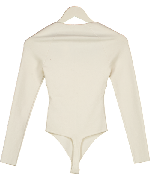 Abercrombie & Fitch Cream Knitted Corset Style Bodysuit UK XS