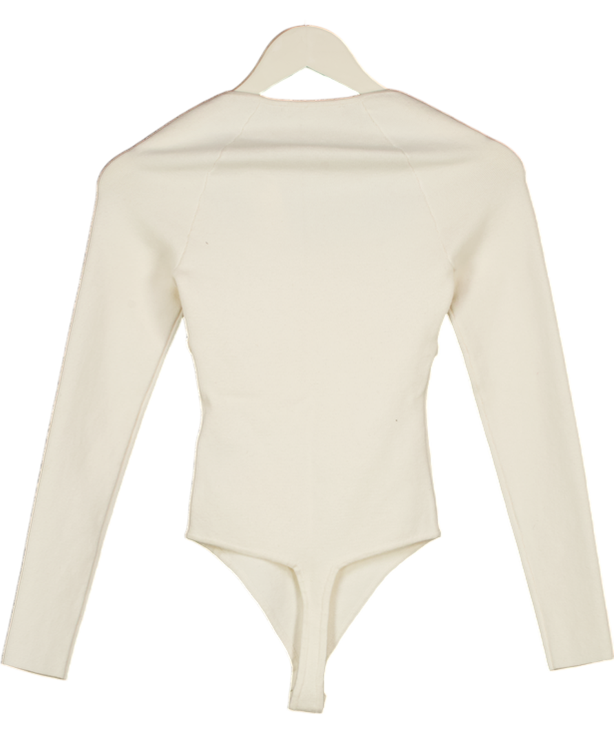 Abercrombie & Fitch Cream Knitted Corset Style Bodysuit UK XS