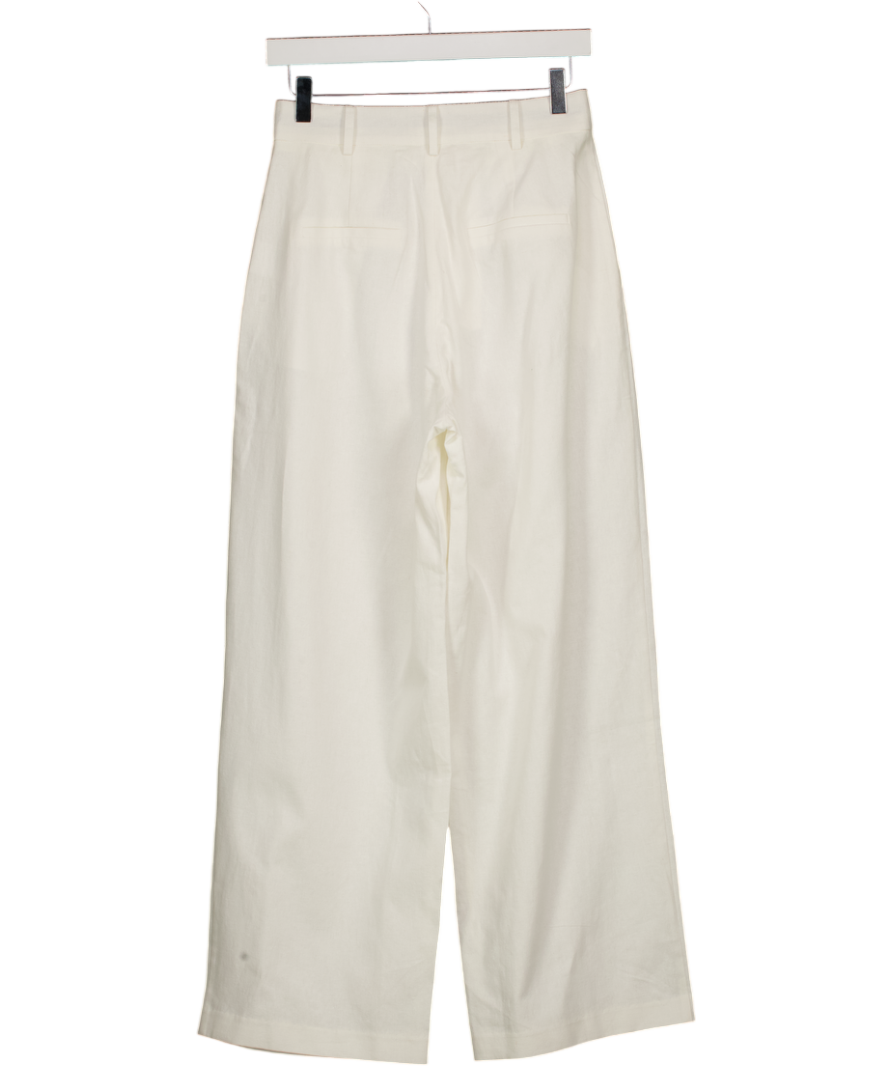 WAT. THE BRAND White Tapered Trousers UK 6