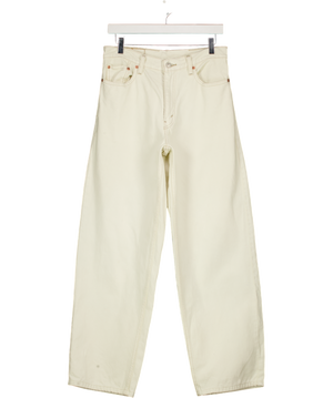 LEVI'S Ecru White Baggy Mid Rise 578 Jeans L32 W30