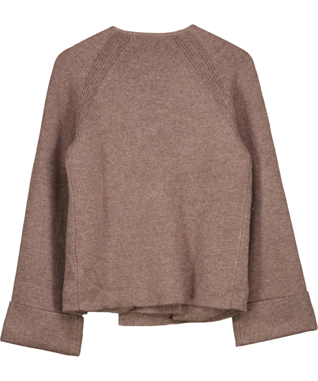 ALIGNE Brown Hampton Double-breasted Cardigan UK 8