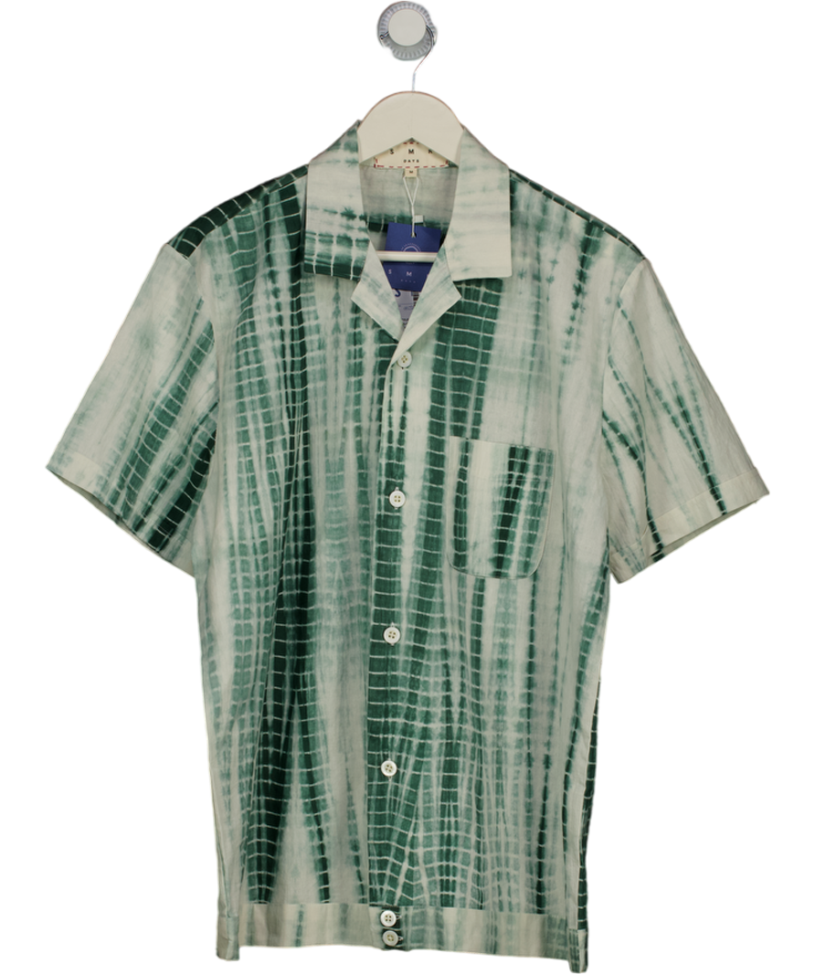 SMR Days Green Tie-dye Paraiso Cotton Shirt UK M
