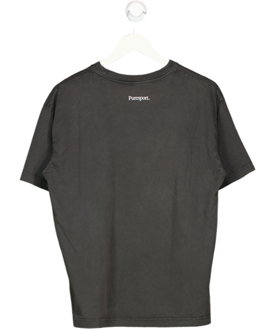 Puresport Black For The Long Run Boxy T-shirt UK S