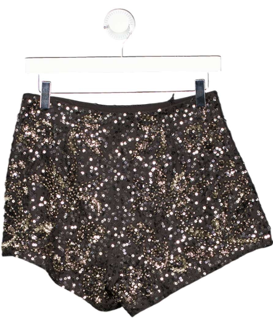 ZARA Black Ltd.edition Sequinned Shorts UK XS