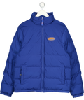 TRAPSTAR Blue Logo Puffer Coat UK M