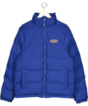 TRAPSTAR Blue Logo Puffer Coat UK M