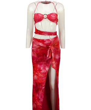 Outcast Pink Jaylah Maxi Dress UK S