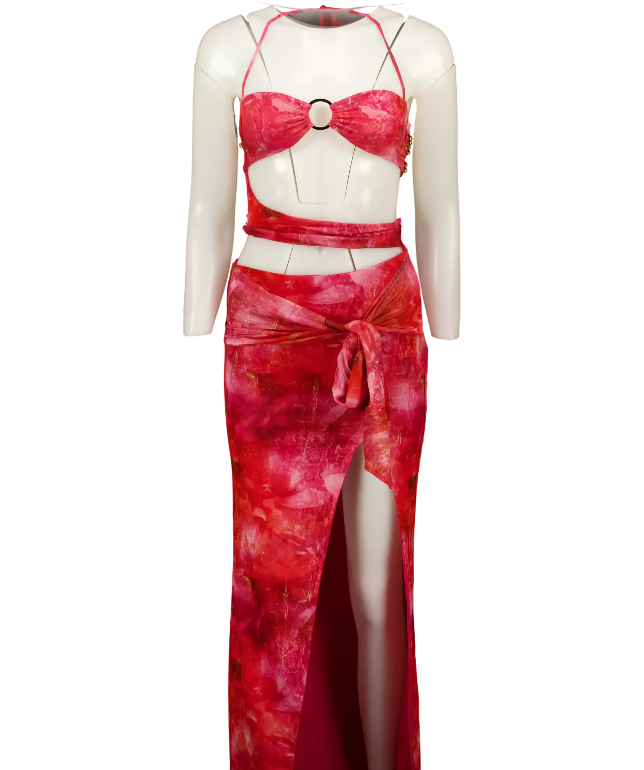 Outcast Pink Jaylah Maxi Dress UK S