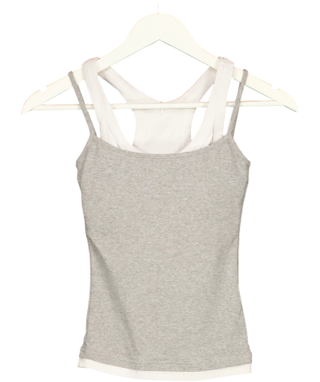 Acsense Studio Grey Layered Top UK S