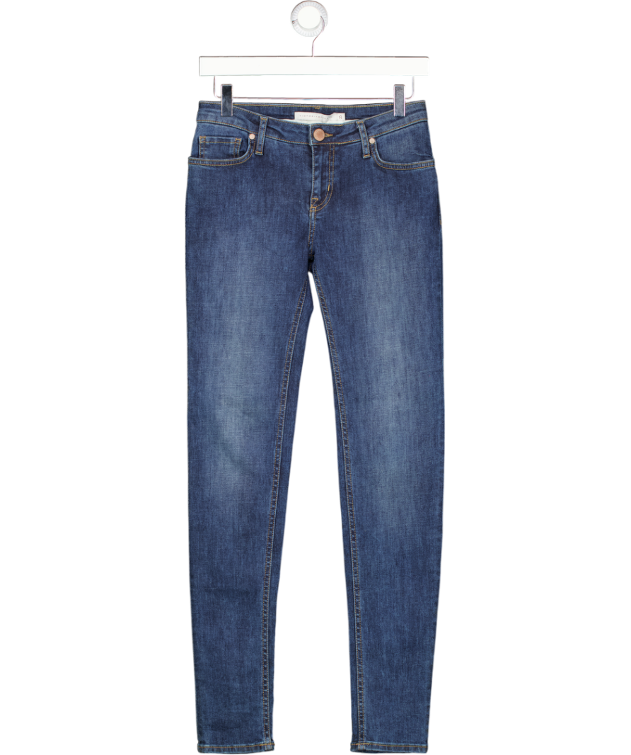 Victoria Beckham Blue Mid Rise Skinny Jeans W25