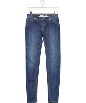 Victoria Beckham Blue Mid Rise Skinny Jeans W25