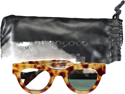 De Rococo Brown Cat Eye Sunglasses One Size