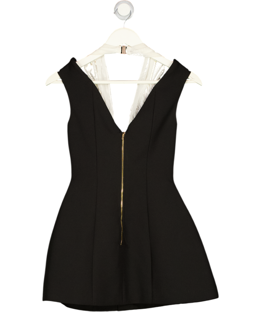 TOKYO FOXTROT Black Kennedy Off Shoulder Mini Dress UK XS