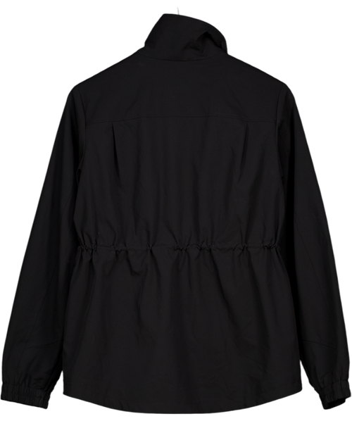 7 DAYS  ACTIVE Black Tech Drawstring Waist Running Jacket UK S