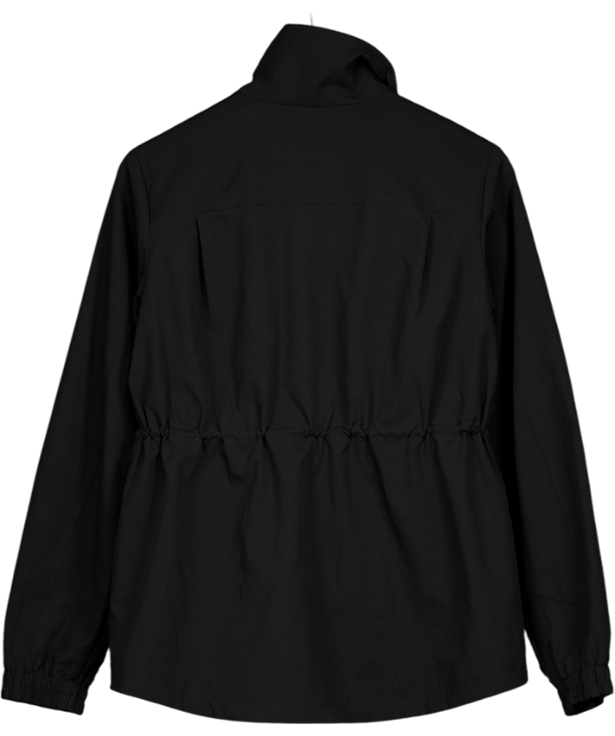7 DAYS  ACTIVE Black Tech Drawstring Waist Running Jacket UK S