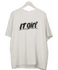 White "it Girl" Oversize T-shirt UK L