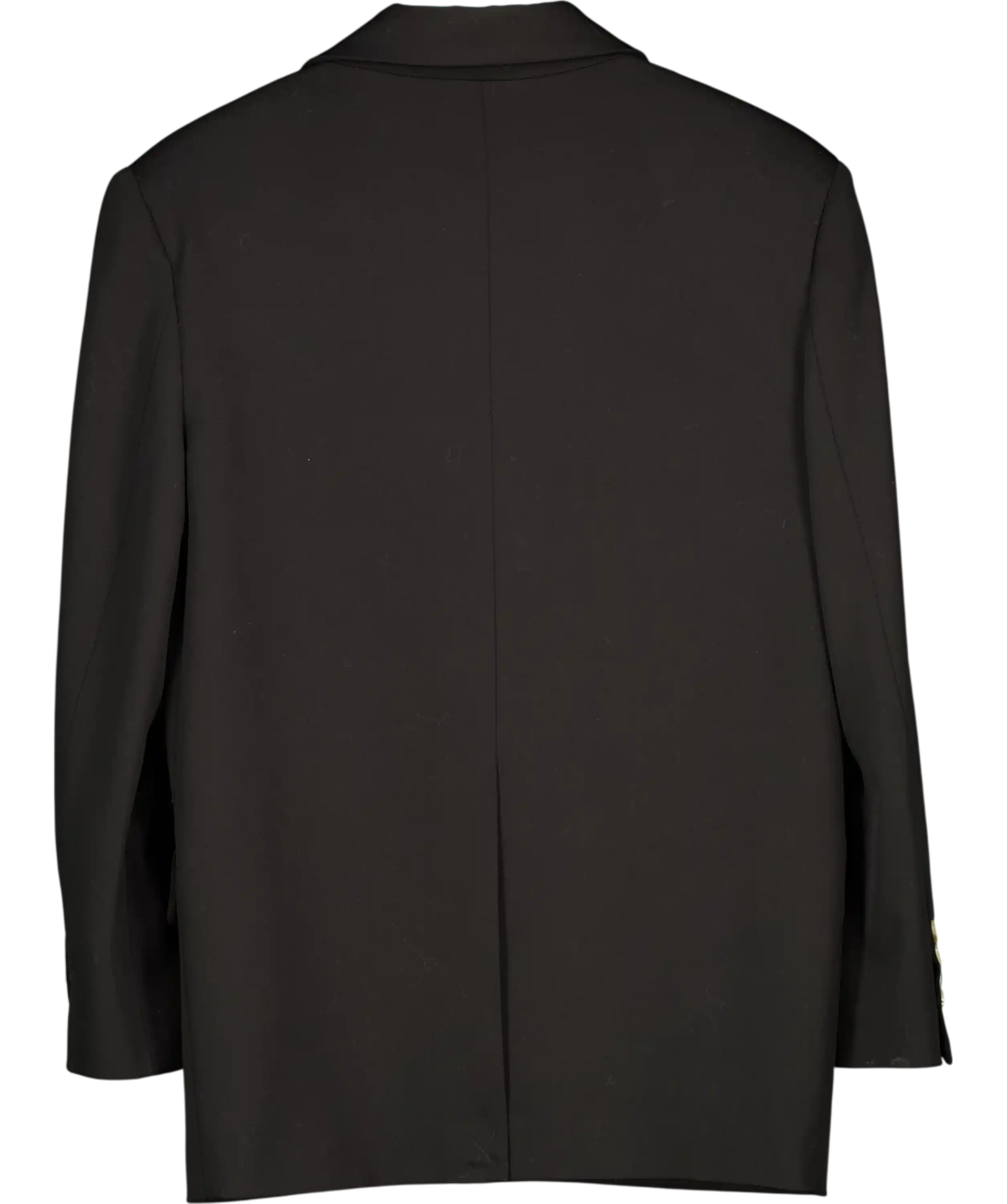 LOULOU STUDIO Black Wool Blend Double Breasted Oversize Blazer UK XS