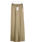 ODDMUSE Satin Wide Leg Trousers - Mushroom Beige UK XS