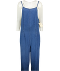 RIVER ISLAND Blue Wide Leg Denim Jumpsuit UK 10