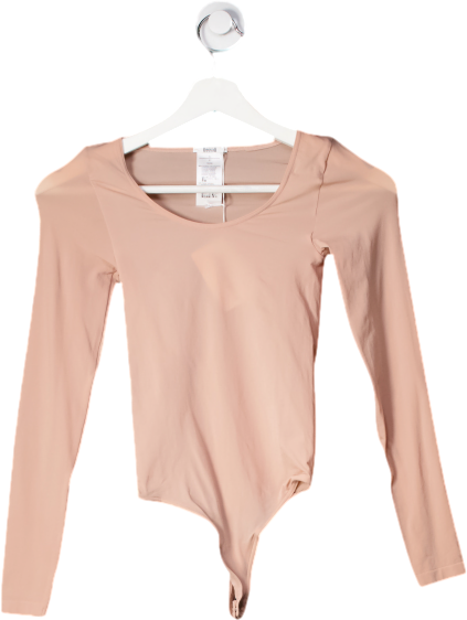 Wolford Nude Long Sleeve String Bodysuit - Rose Tan UK S
