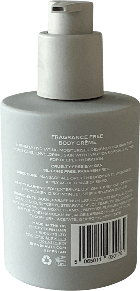 effn Body Creme Fragrance Free 300ml - Reliked