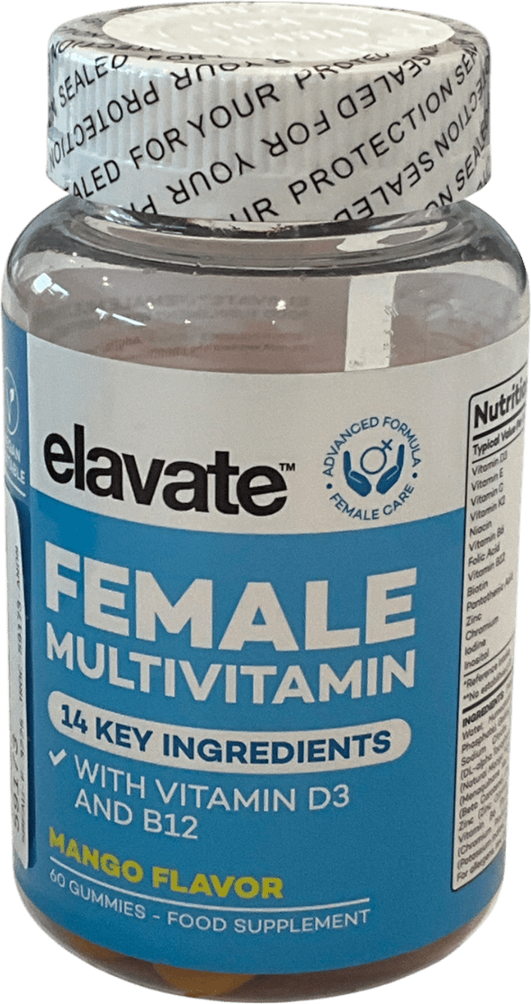 elavate Female Multivitamin Gummy 60gummies - Reliked