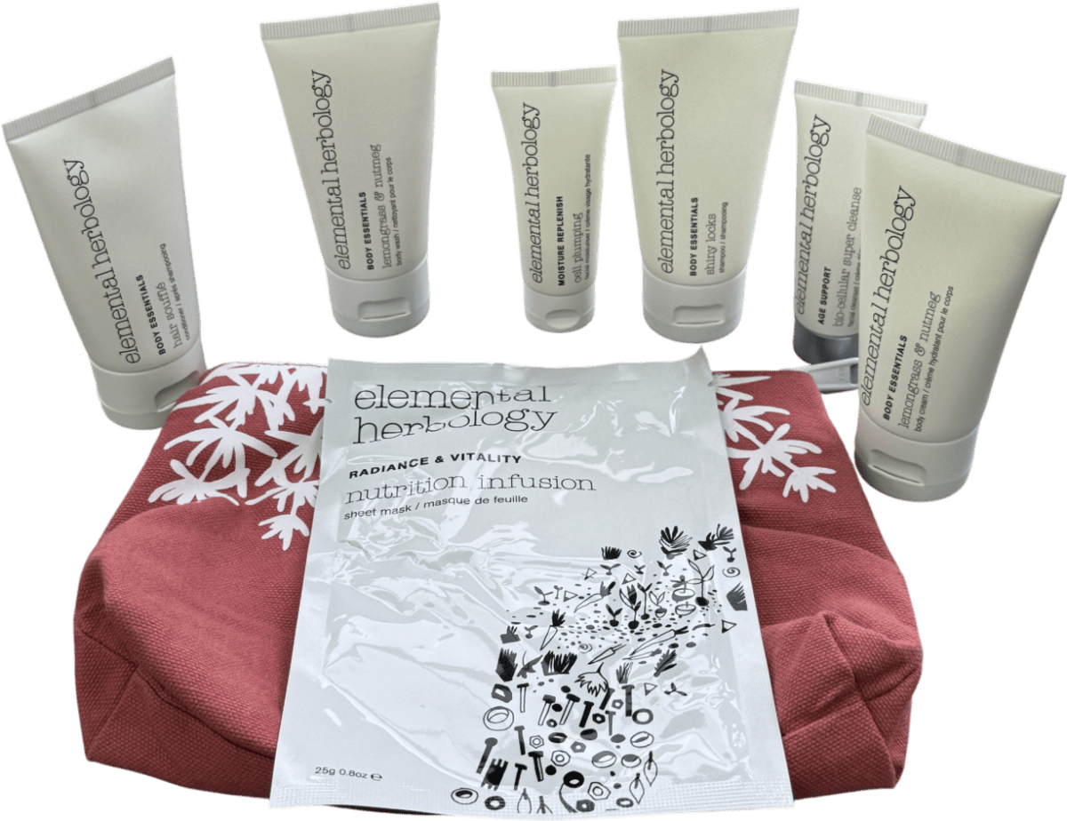 elemental herbology Elemental 7 - piece Skin Care Gift Set In Pouch - Reliked
