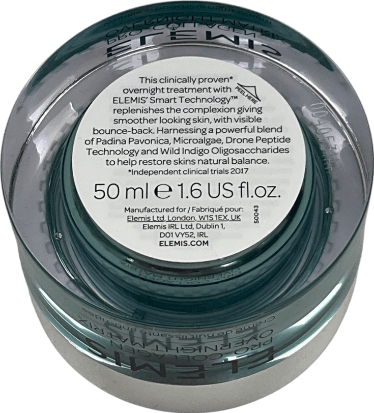 Elemis Pro - collagen Overnight Matrix Wrinkle Smoothing Night Cream 50ml - Reliked