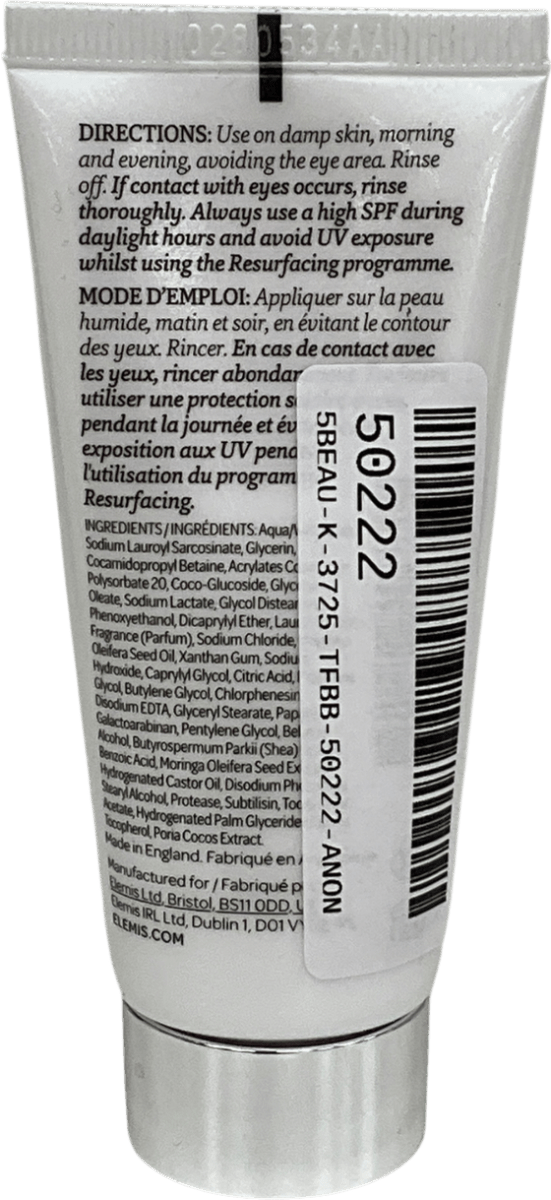 Elemis Travel Dynamic Resurfacing Facial Wash 30ml - Reliked