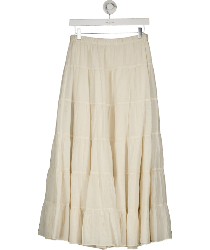 Eleven loves Cream Tia Tiered Skirt UK S/M - Reliked
